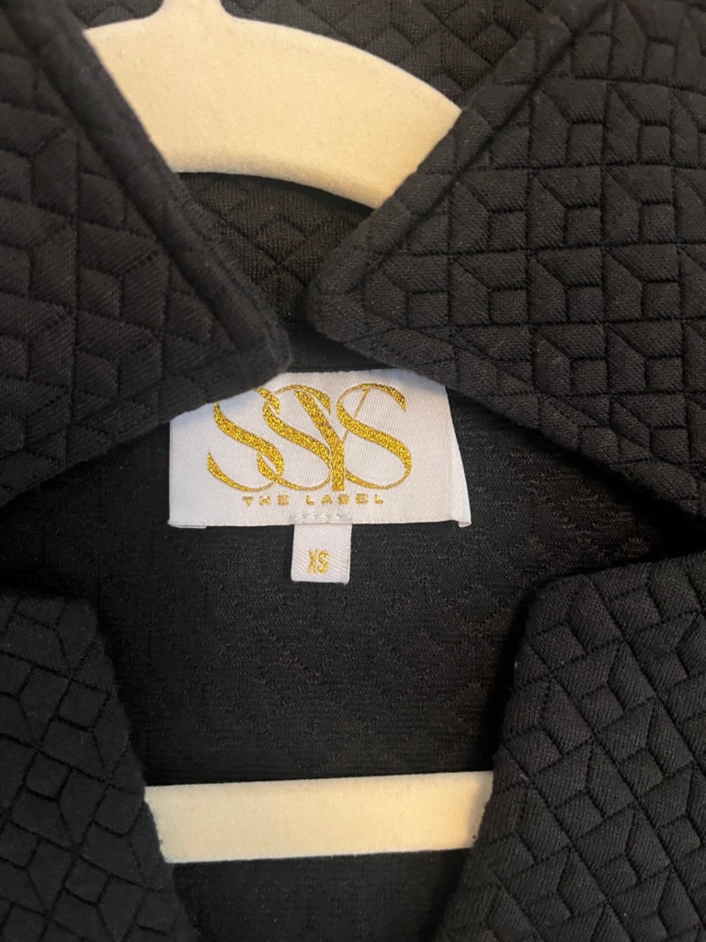 SSYS black quilted everyday top xs EUC chic preppy top - Picture 2 of 4